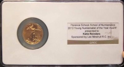 YN of the Year award coin