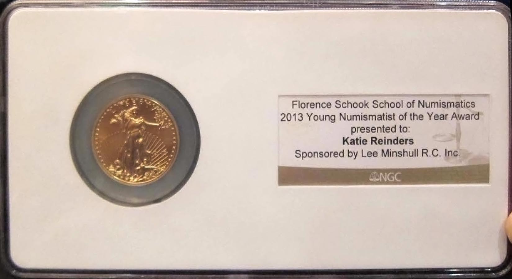 YN of the Year award coin