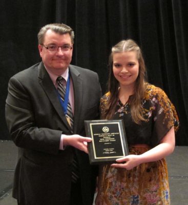 Katie Reinders exhibit award