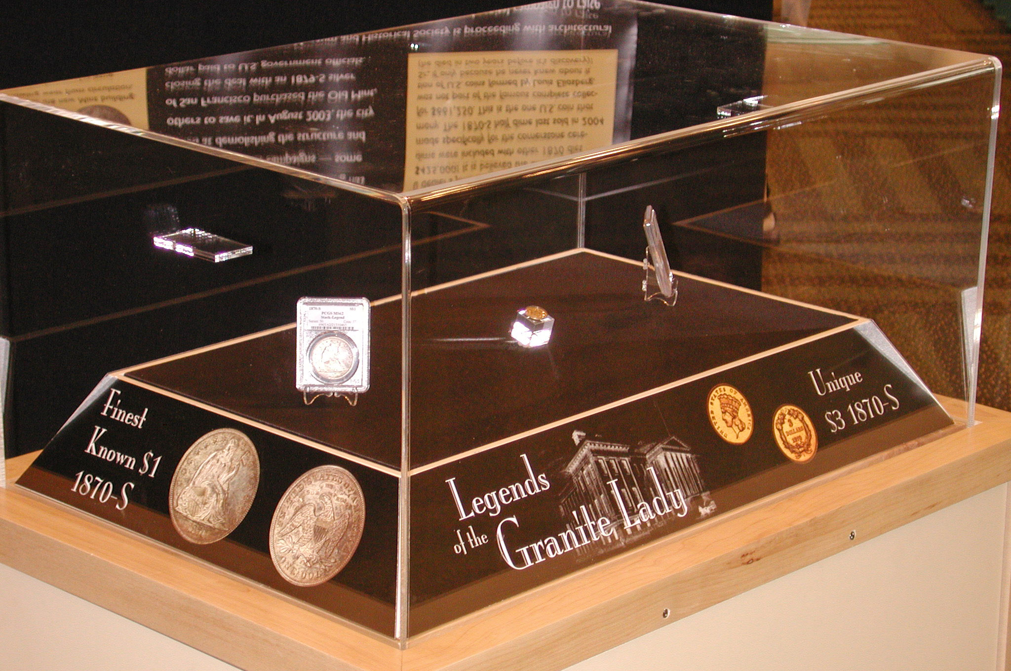 1870-S coins exhibit