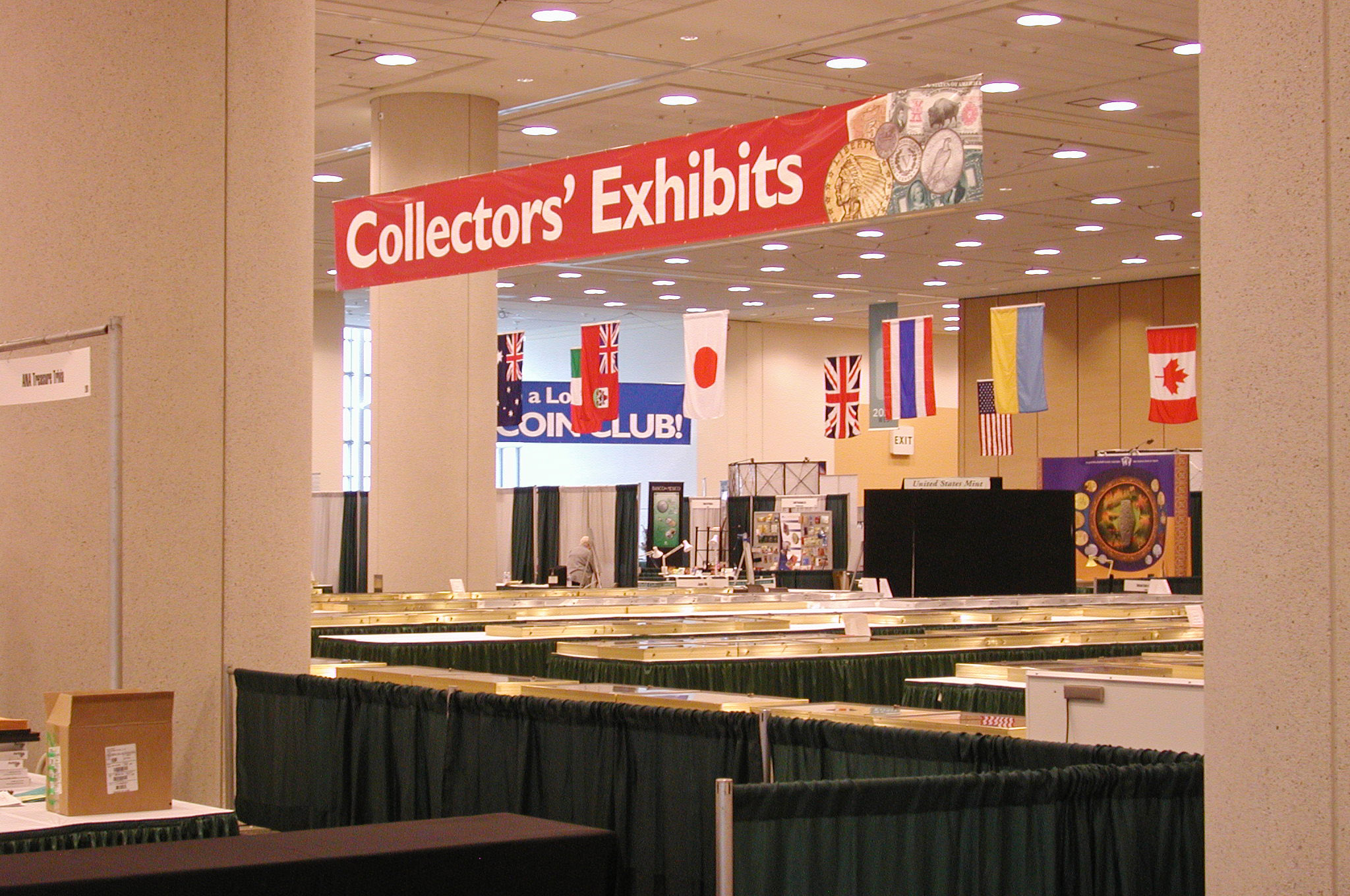 View of exhibit area