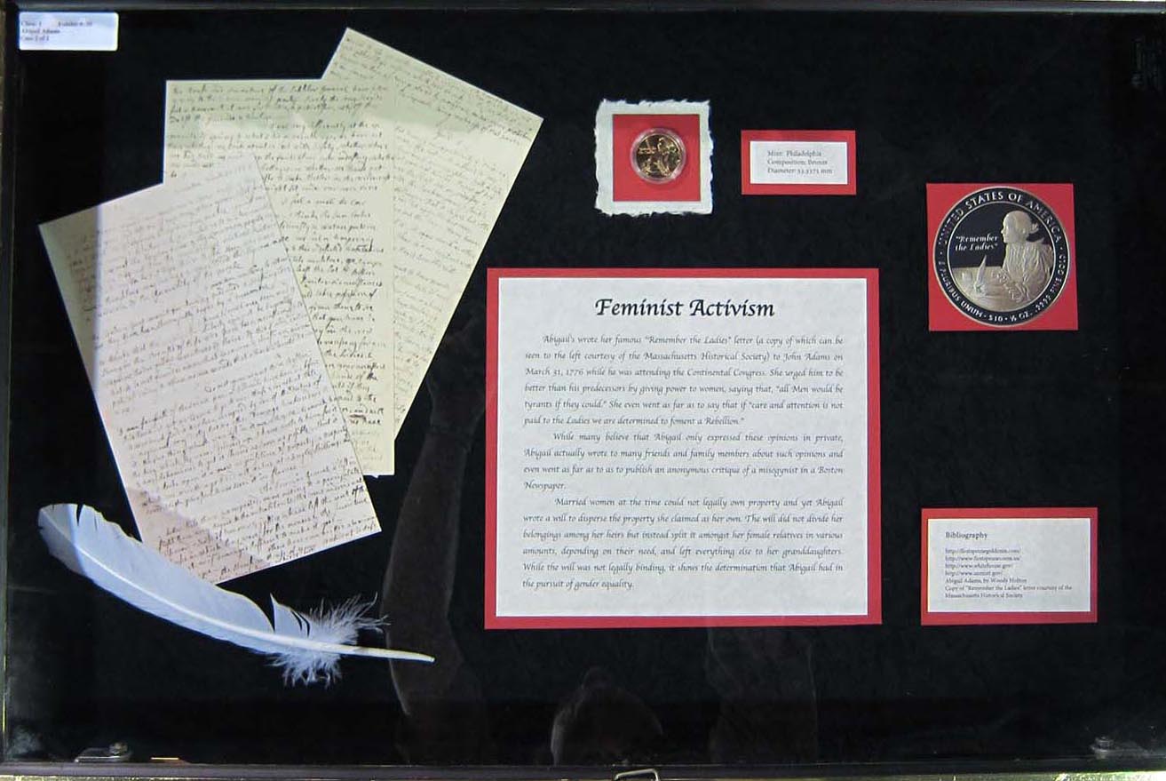 Katie Reinders - Abigail Adams exhibit (case 2)