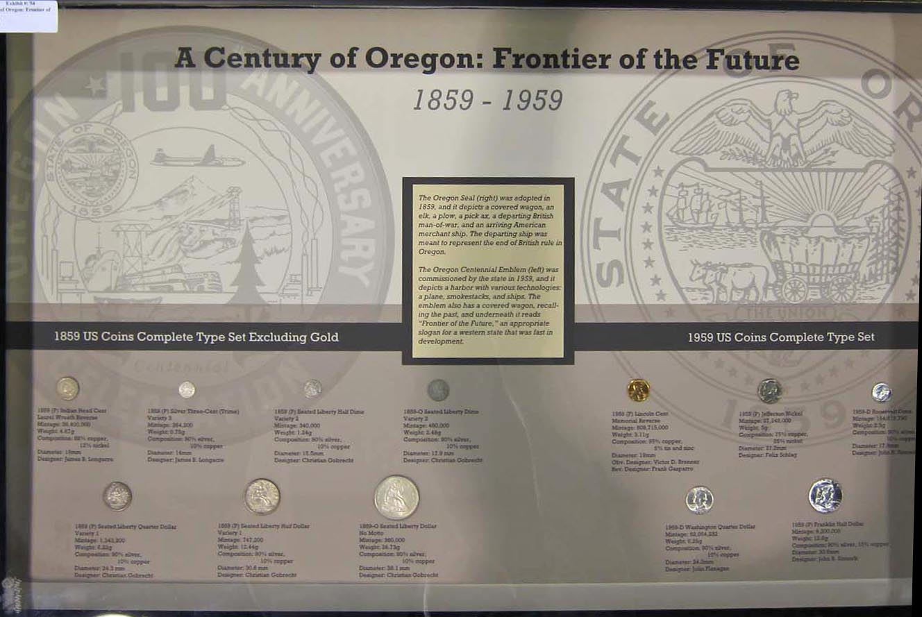 Katie Reinders - Oregon Centennial exhibit (case 1)