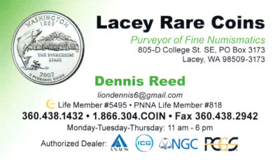 Dennis Reed (Lacey Rare Coins)