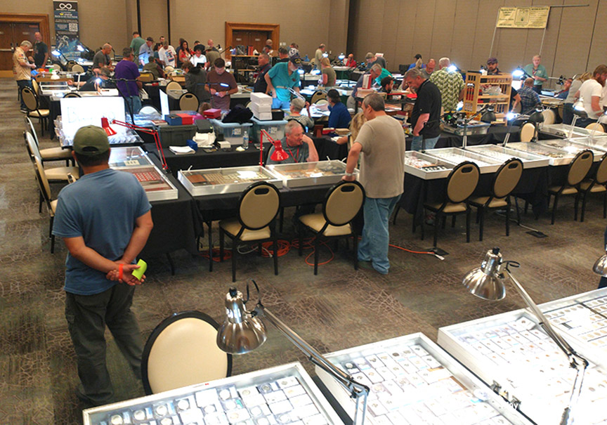 Bourse floor at the Southern Idaho Coin Show.