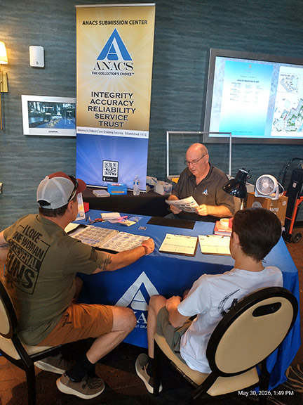 Bill Coburn of ANACS at the Southern Idaho Coin Show.